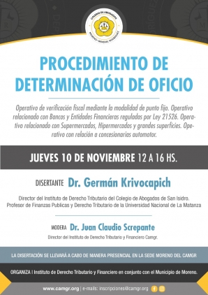 PROCEDIMIENTO DE DETERMINACIÓN DE OFICIO